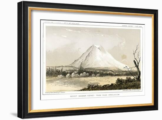 A Close View of Mount Rainier from Near Steilacoom, Washington-Thomas H. Ford-Framed Giclee Print