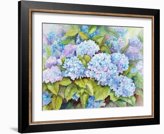 A Cluster of Hydrangeas-Joanne Porter-Framed Giclee Print