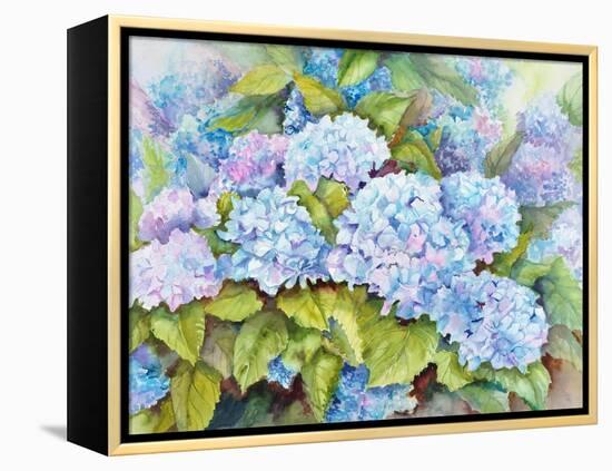 A Cluster of Hydrangeas-Joanne Porter-Framed Premier Image Canvas