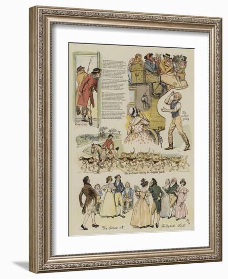 A Coaching Idyll-Hugh Thomson-Framed Giclee Print