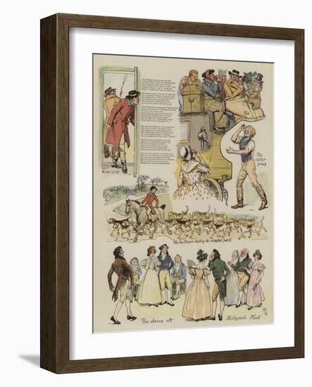 A Coaching Idyll-Hugh Thomson-Framed Giclee Print