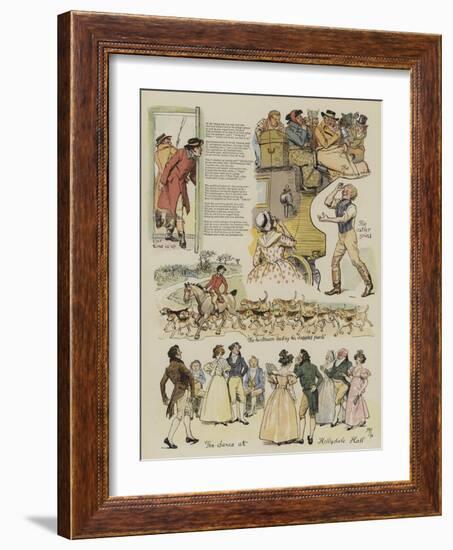 A Coaching Idyll-Hugh Thomson-Framed Giclee Print