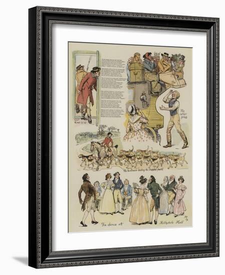 A Coaching Idyll-Hugh Thomson-Framed Giclee Print