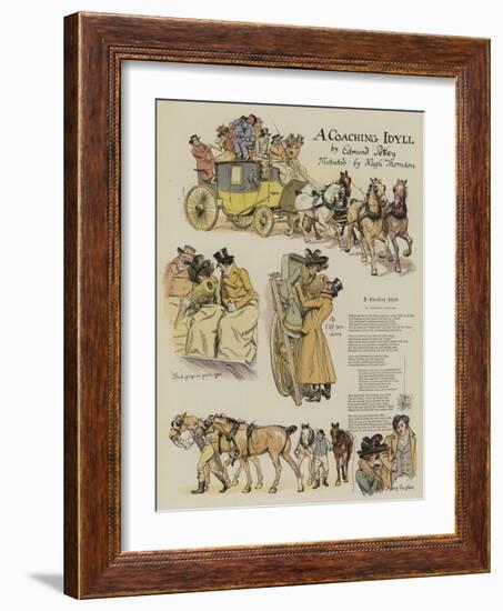 A Coaching Idyll-Hugh Thomson-Framed Giclee Print