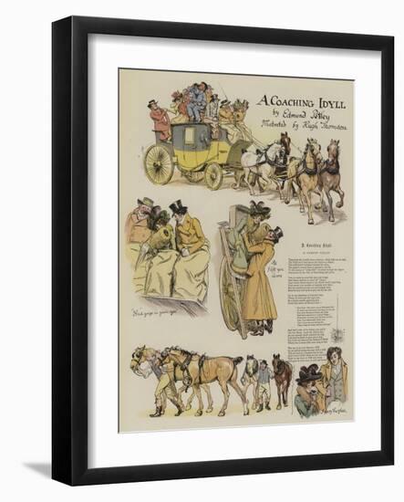 A Coaching Idyll-Hugh Thomson-Framed Giclee Print