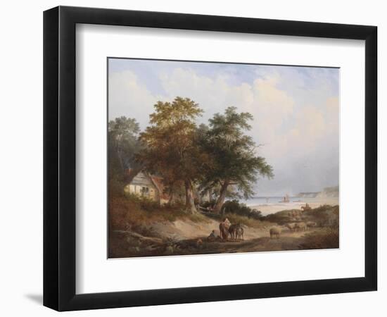 A Coastal Landscape, Isle of Wight-Henry John Boddington-Framed Giclee Print