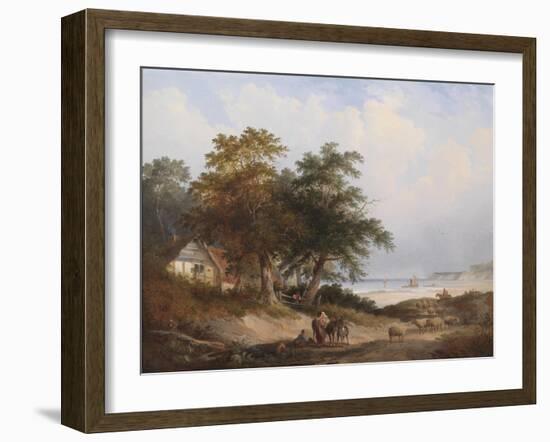 A Coastal Landscape, Isle of Wight-Henry John Boddington-Framed Giclee Print