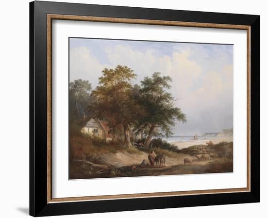 A Coastal Landscape, Isle of Wight-Henry John Boddington-Framed Giclee Print