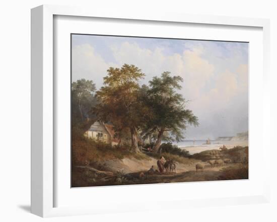 A Coastal Landscape, Isle of Wight-Henry John Boddington-Framed Giclee Print