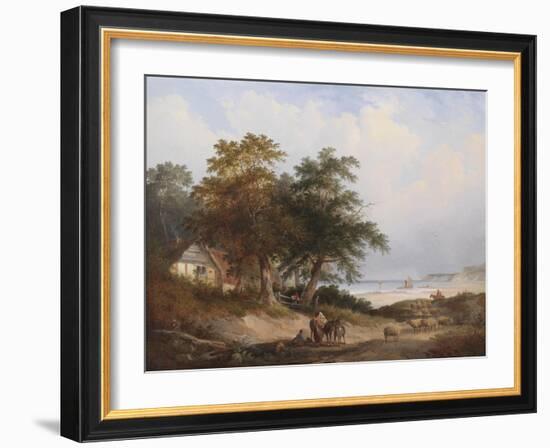 A Coastal Landscape, Isle of Wight-Henry John Boddington-Framed Giclee Print