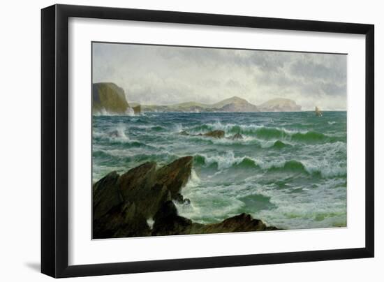 A Coastal Scene-David James-Framed Giclee Print