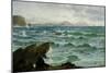 A Coastal Scene-David James-Mounted Giclee Print