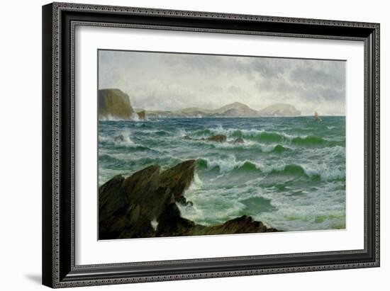 A Coastal Scene-David James-Framed Giclee Print