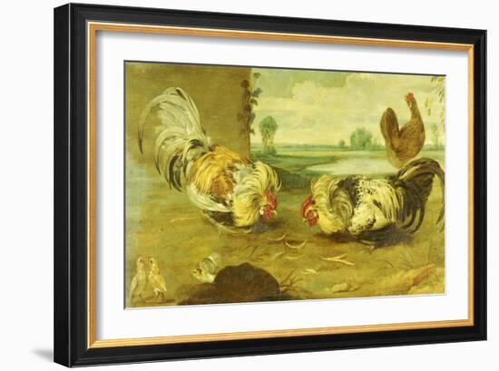 A Cock Fight-Frans Snyders-Framed Giclee Print