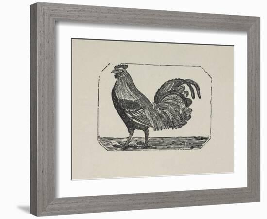 A Cockerel.-Thomas Bewick-Framed Giclee Print