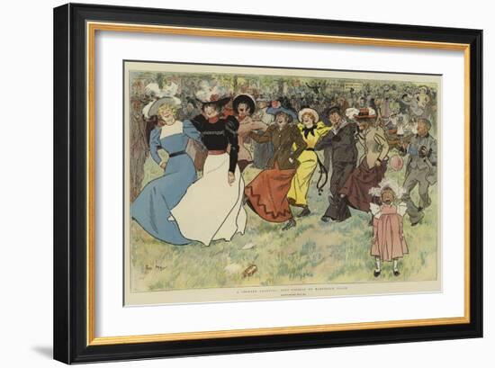 A Cockney Carnival, Bank Holiday on Hampstead Heath-Phil May-Framed Giclee Print