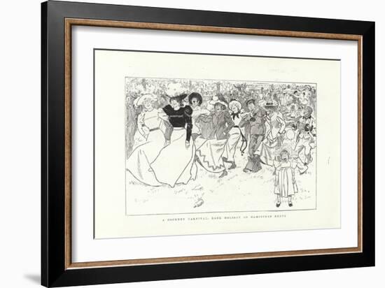 A Cockney Carnival, Bank Holiday on Hampstead Heath-Phil May-Framed Giclee Print