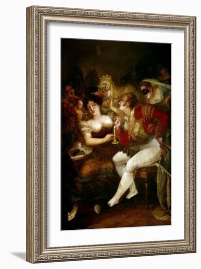 A Coffee in Carnival-Salvador Mayol-Framed Giclee Print