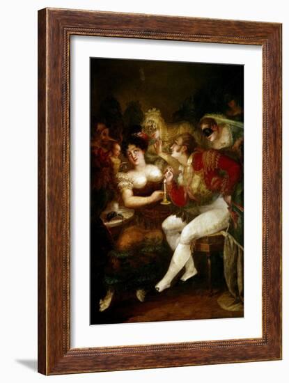 A Coffee in Carnival-Salvador Mayol-Framed Giclee Print