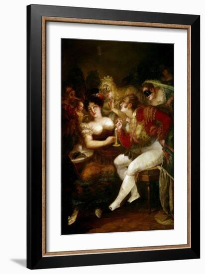 A Coffee in Carnival-Salvador Mayol-Framed Giclee Print