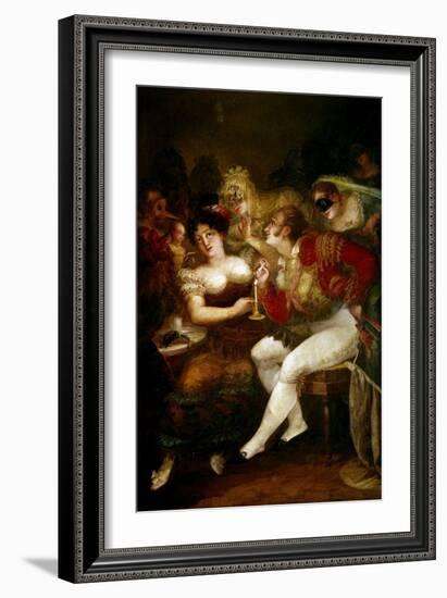 A Coffee in Carnival-Salvador Mayol-Framed Giclee Print