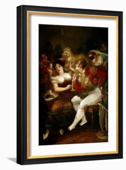 A Coffee in Carnival-Salvador Mayol-Framed Giclee Print