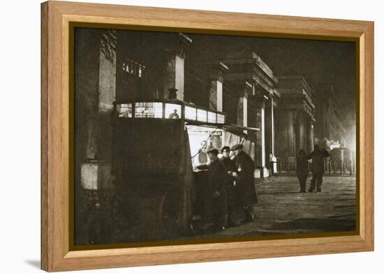 A coffee stall at Hyde Park Corner, London, 20th century-Unknown-Framed Premier Image Canvas