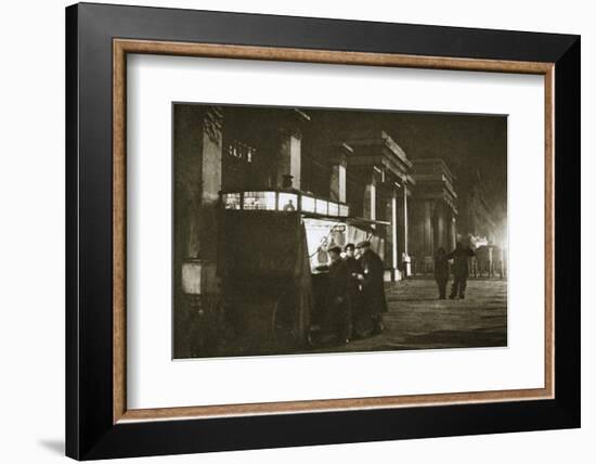 A coffee stall at Hyde Park Corner, London, 20th century-Unknown-Framed Photographic Print