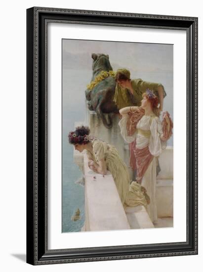 A Coign of Vantage, 1895-Sir Lawrence Alma-Tadema-Framed Giclee Print