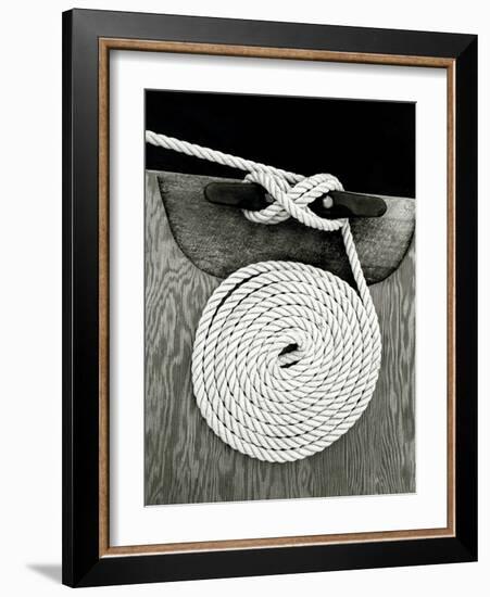 A Coiled Rope on a Dock-Rip Smith-Framed Photographic Print