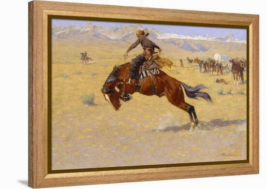 A Cold Morning on the Range, c.1904-Frederic Sackrider Remington-Framed Premier Image Canvas