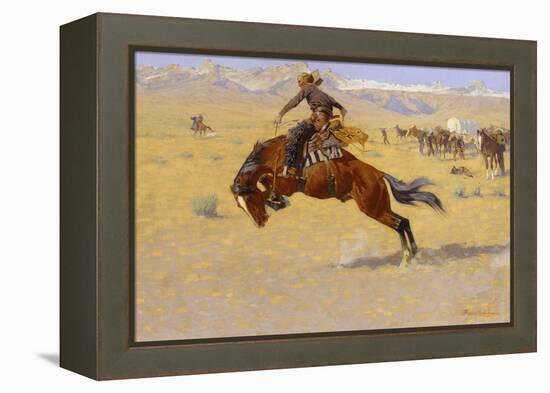 A Cold Morning on the Range, c.1904-Frederic Sackrider Remington-Framed Premier Image Canvas