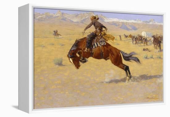 A Cold Morning on the Range, c.1904-Frederic Sackrider Remington-Framed Premier Image Canvas