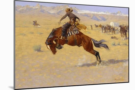 A Cold Morning on the Range-Frederic Sackrider Remington-Mounted Giclee Print