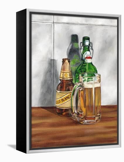 A Cold One II-Jennifer Goldberger-Framed Stretched Canvas