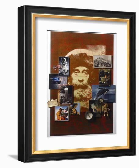 A Collage Celebrates the Centennial of National Geographic Magazine-Fred Otnes-Framed Photographic Print