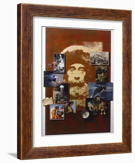 A Collage Celebrates the Centennial of National Geographic Magazine-Fred Otnes-Framed Photographic Print