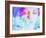 A Collage of Close-Up Portraits Layered with Flowers in Rainbow Colors-Alaya Gadeh-Framed Photographic Print