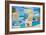 A Collage Of Some Pictures Of Different Beaches Of Spain-nito-Framed Art Print