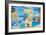 A Collage Of Some Pictures Of Different Beaches Of Spain-nito-Framed Art Print