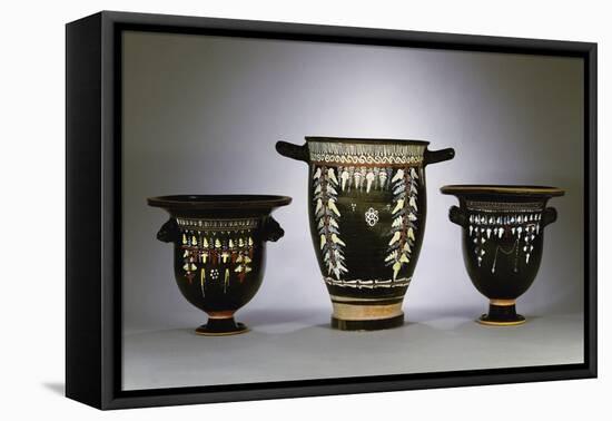 A Collection of Apulian Gnathia-Ware Bell Kraters, Circa 330-300 B.C-null-Framed Premier Image Canvas