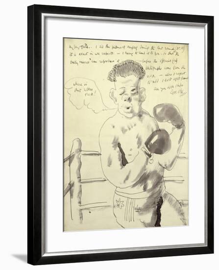 A Collection of Eight Illustrated Letters to his Friend Duncan Tate-Sir William Orpen-Framed Giclee Print