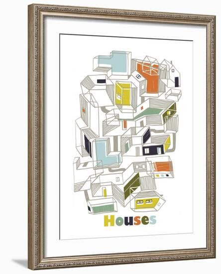 A Collection of Houses-Laure Girardin-Vissian-Framed Giclee Print