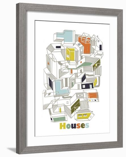 A Collection of Houses-Laure Girardin-Vissian-Framed Giclee Print