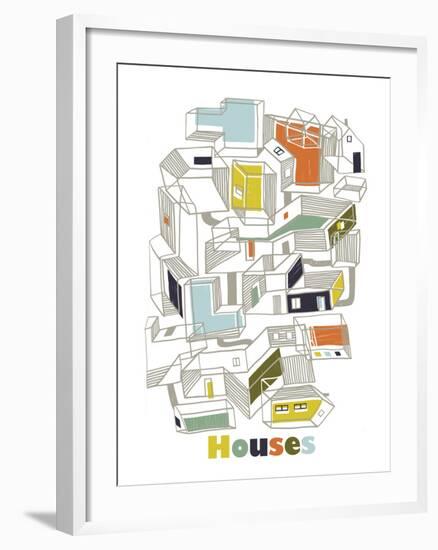 A Collection of Houses-Laure Girardin-Vissian-Framed Giclee Print