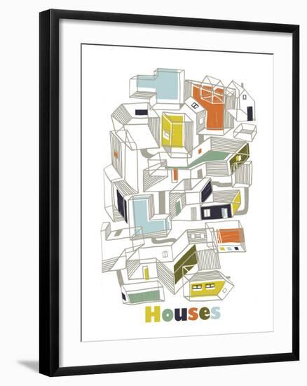 A Collection of Houses-Laure Girardin-Vissian-Framed Giclee Print