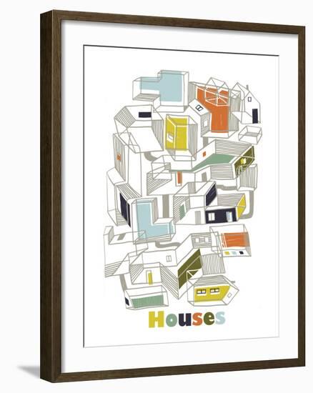 A Collection of Houses-Laure Girardin-Vissian-Framed Giclee Print