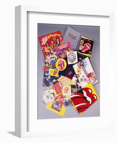 A Collection of Over Thirty Rolling Stones Souvenirs-null-Framed Giclee Print