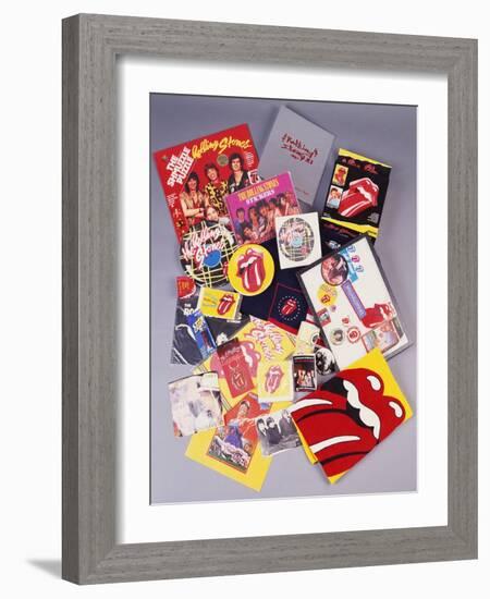 A Collection of Over Thirty Rolling Stones Souvenirs-null-Framed Giclee Print