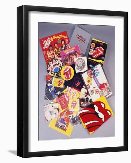 A Collection of Over Thirty Rolling Stones Souvenirs-null-Framed Giclee Print